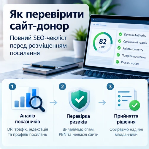 Перевірка сайту-донора — практична схема