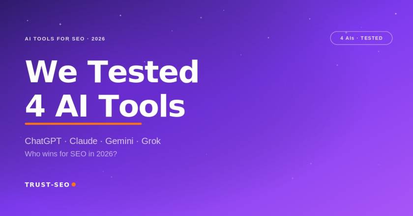 We tested 4 AI tools on real SEO tasks in 2026 — ChatGPT, Claude, Gemini and Grok compared