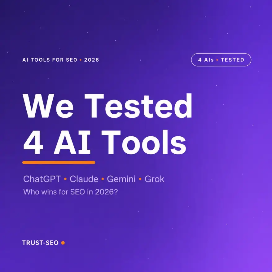 We tested 4 AI tools on real SEO tasks in 2026 — ChatGPT, Claude, Gemini and Grok compared